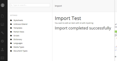 Import Complete